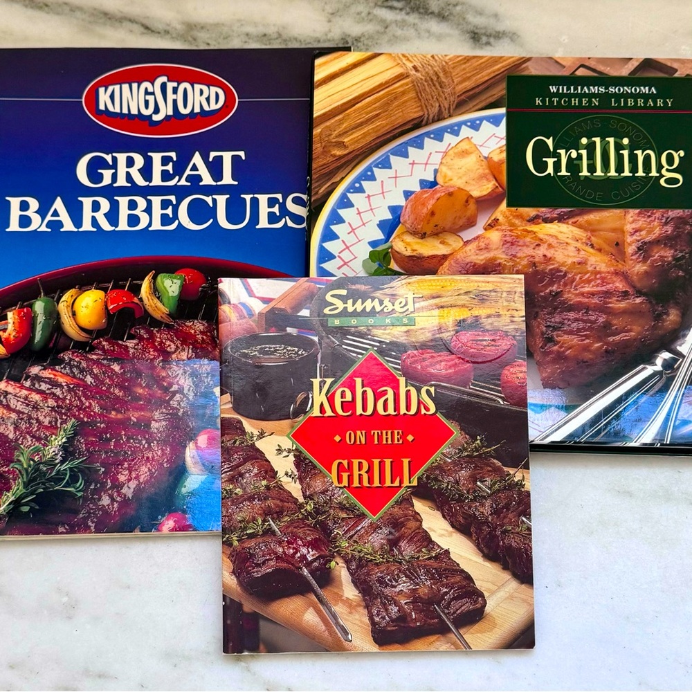 Williams Sonoma Kingsford Barbecues BBQ Grilling Summer Outdoors Cookbooks LOT